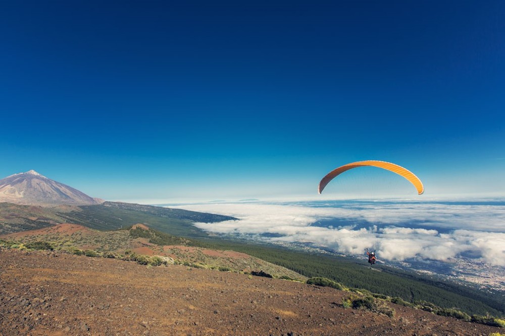 paragliding in Tenerife Villa Mandi Izaña