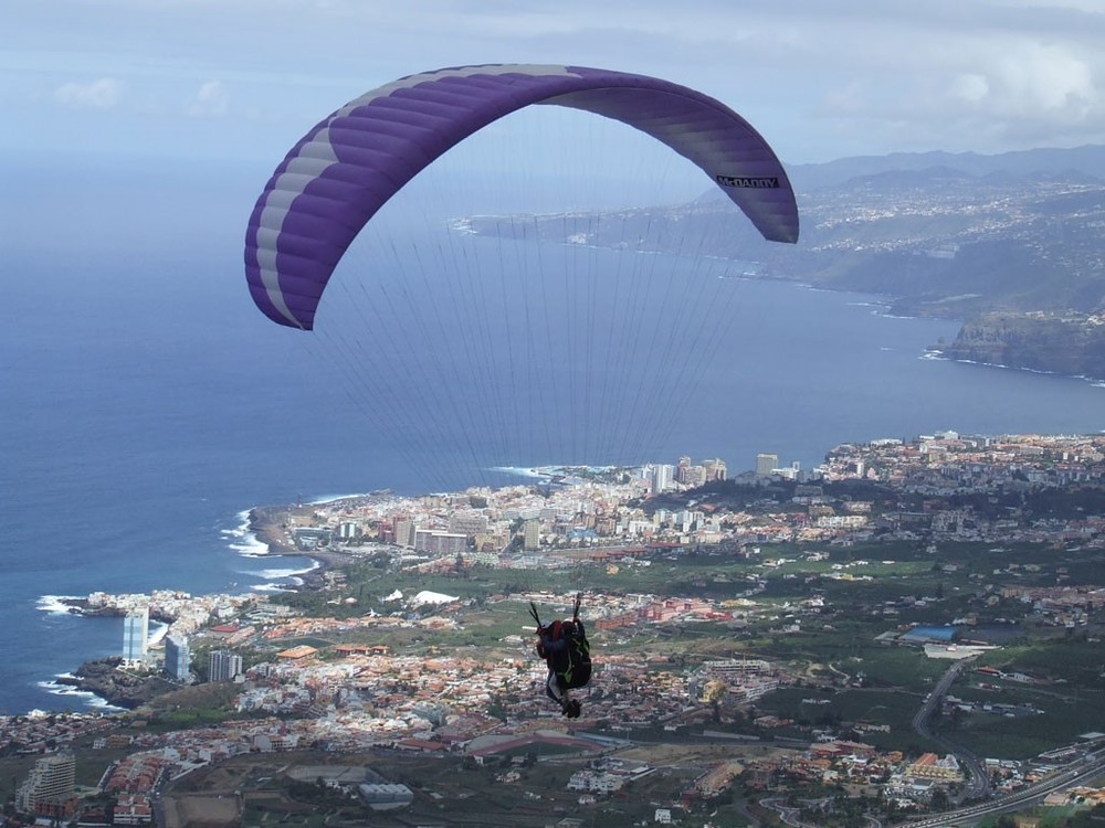 paragliding in Tenerife Villa Mandi La corona
